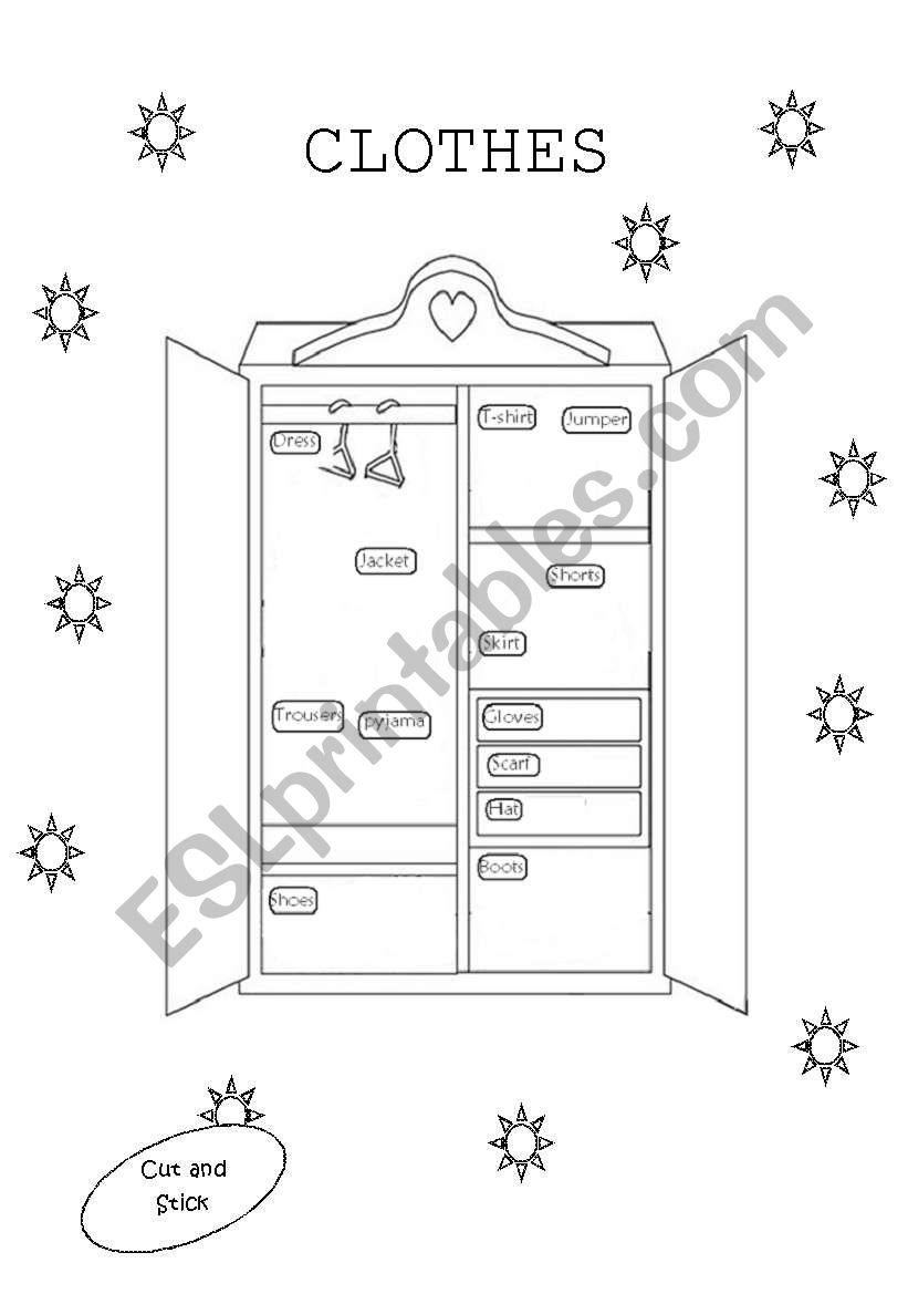 Clothes worksheet