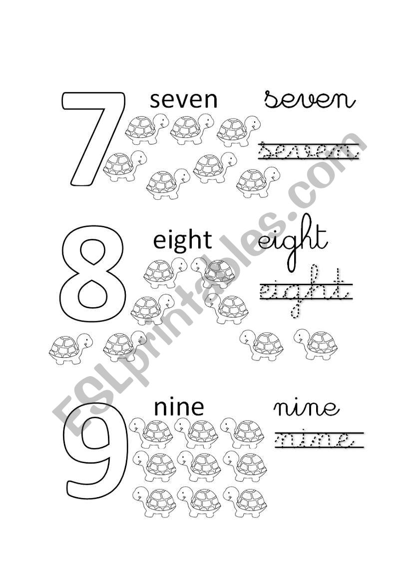 Numbers 2 worksheet