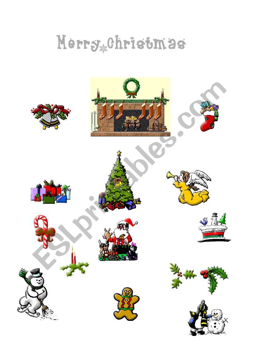 christmas vocabulary worksheet