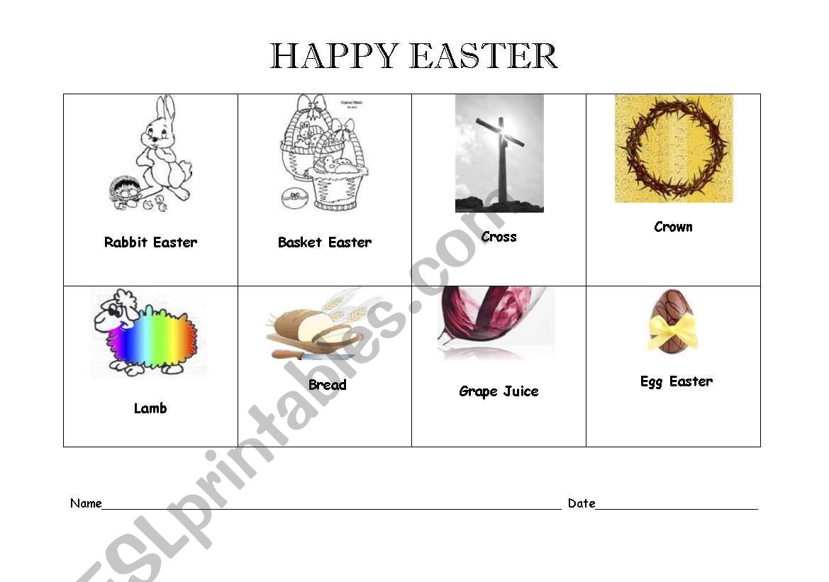 Happy Easter worksheet