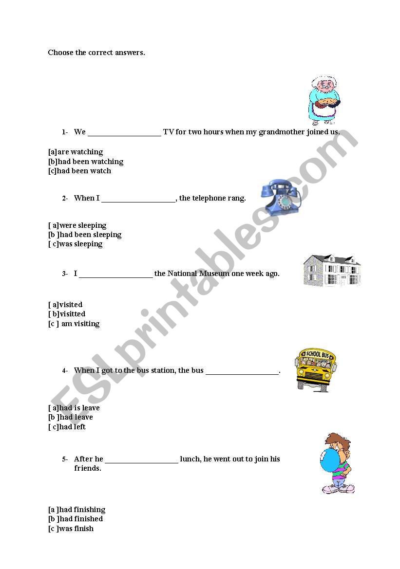 Past Tenses worksheet