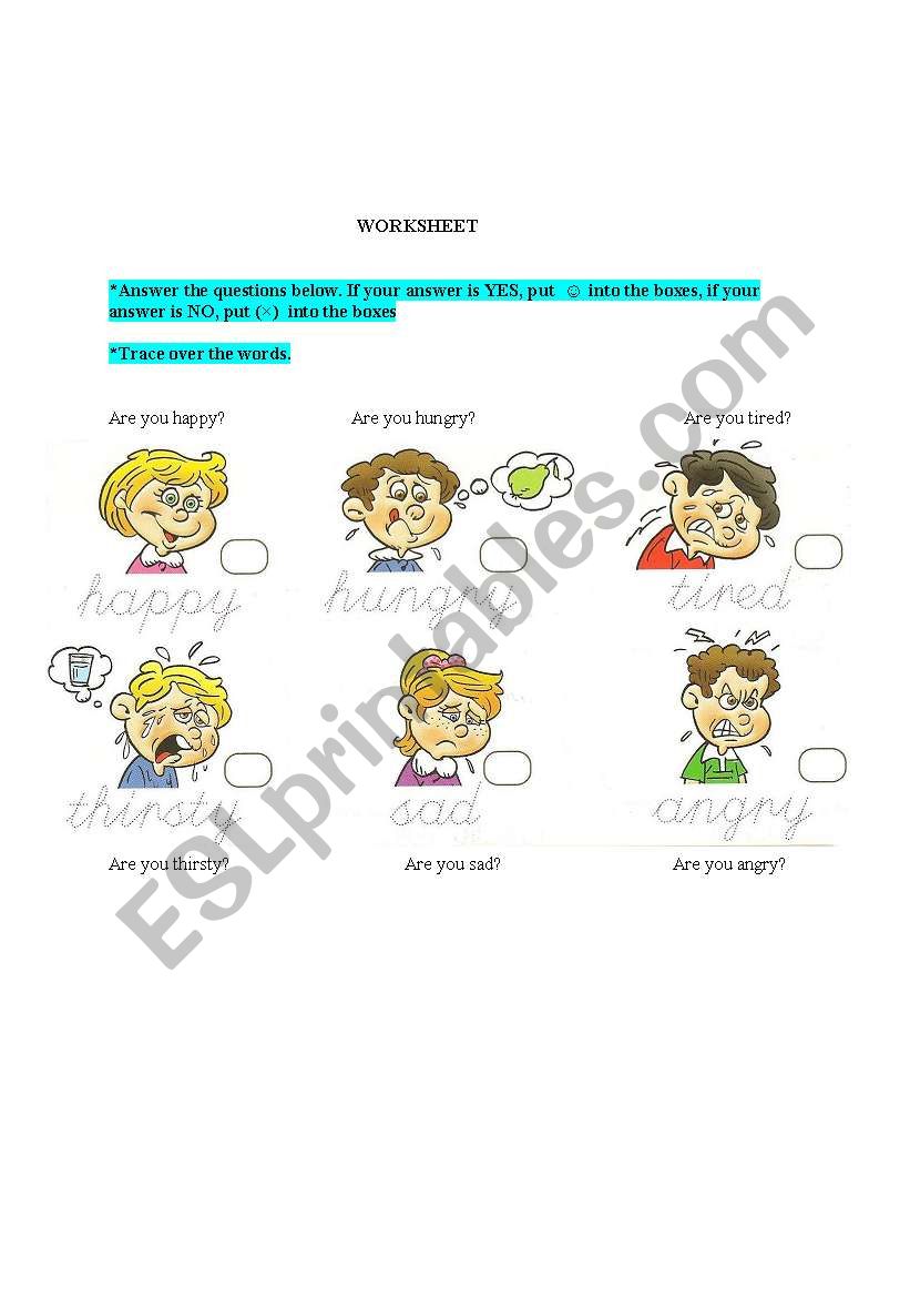 ADJECTIVES worksheet