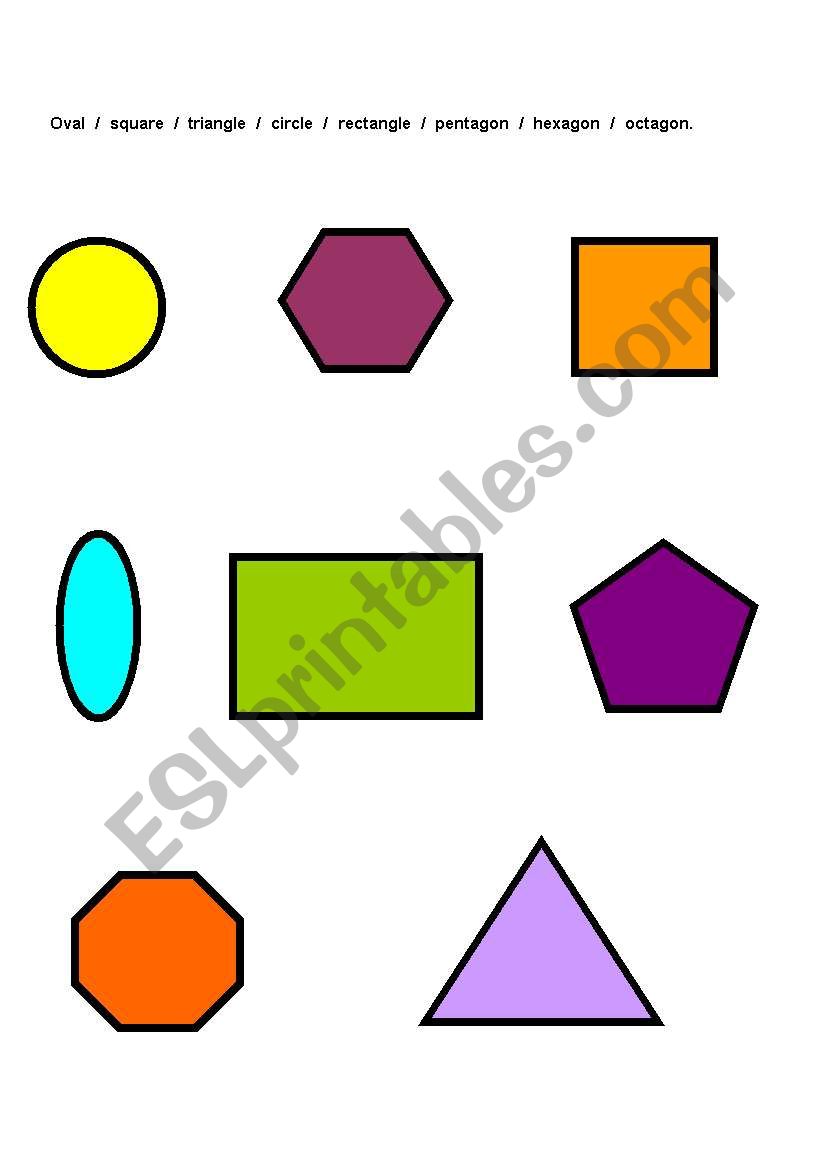 SHAPES  worksheet