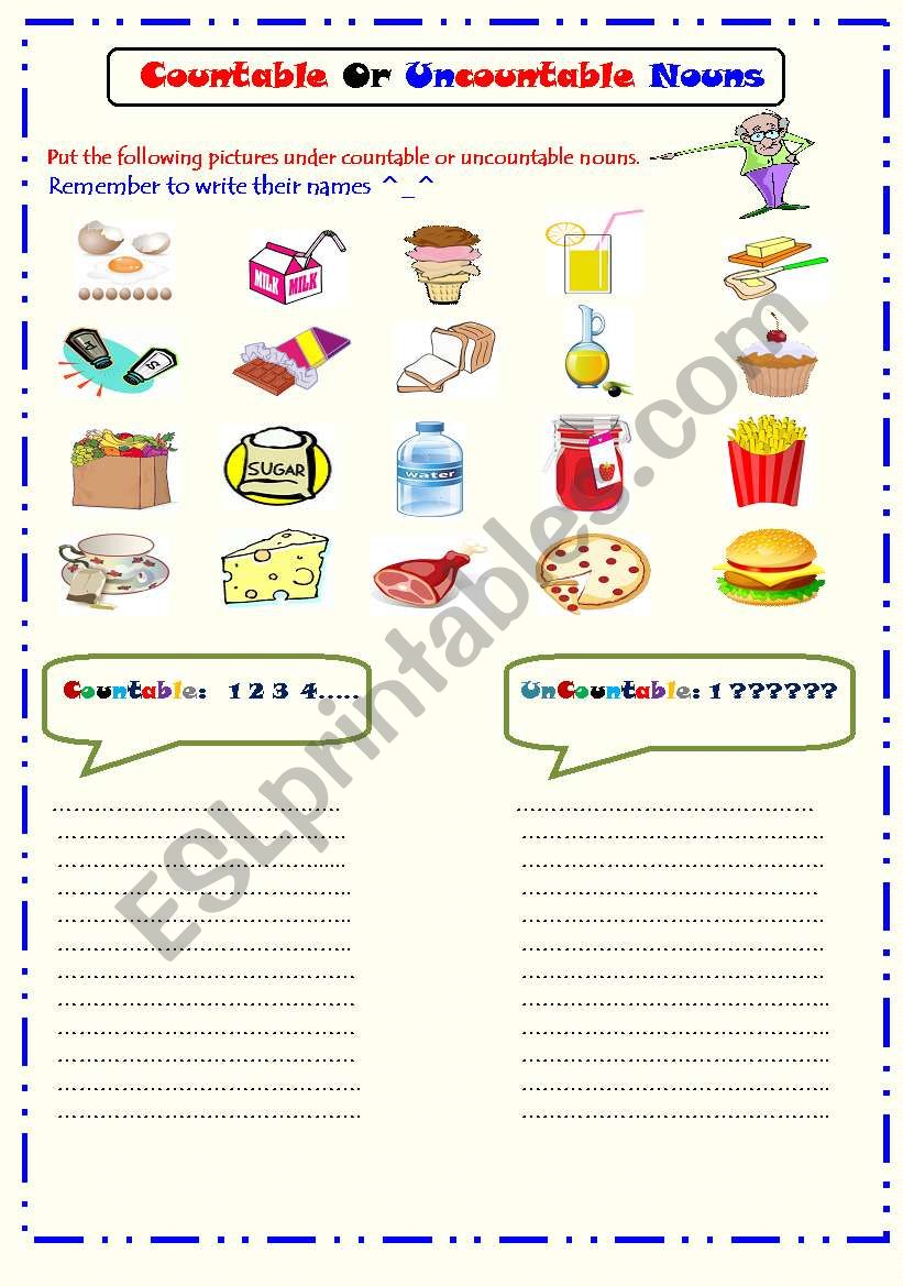 Countable and Uncountable Nouns