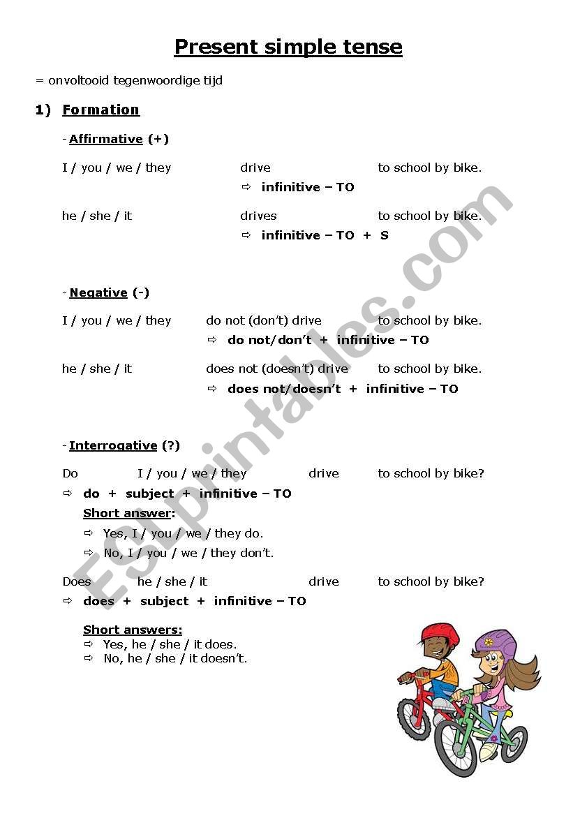 present simple worksheet