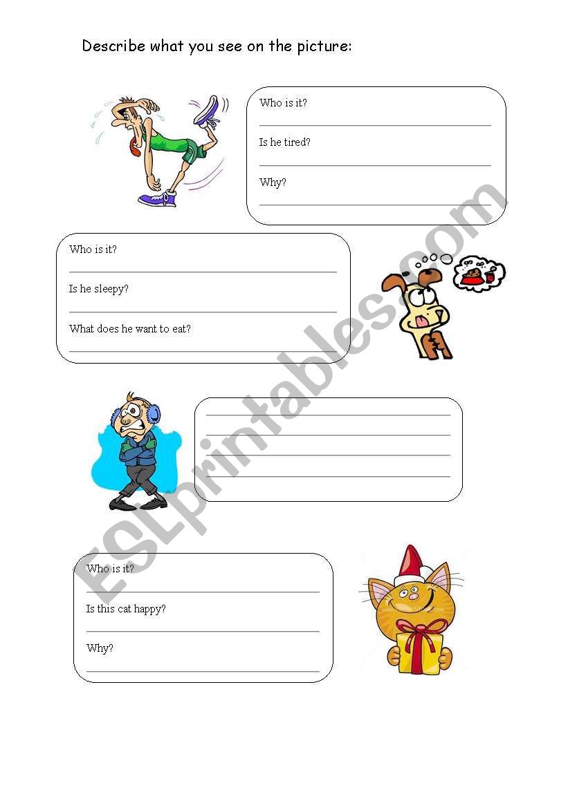 Feelings worksheet