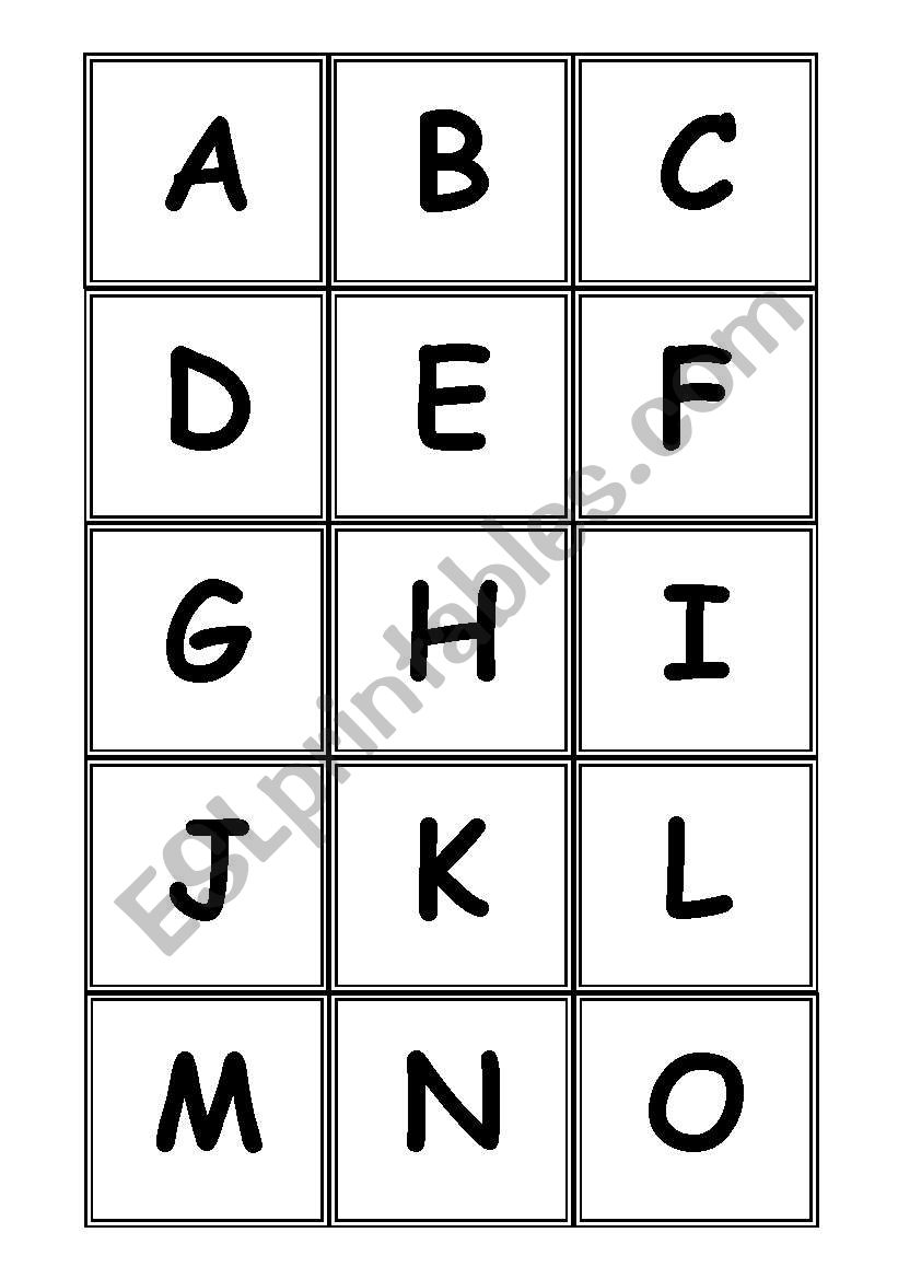 alphabet memory game worksheet