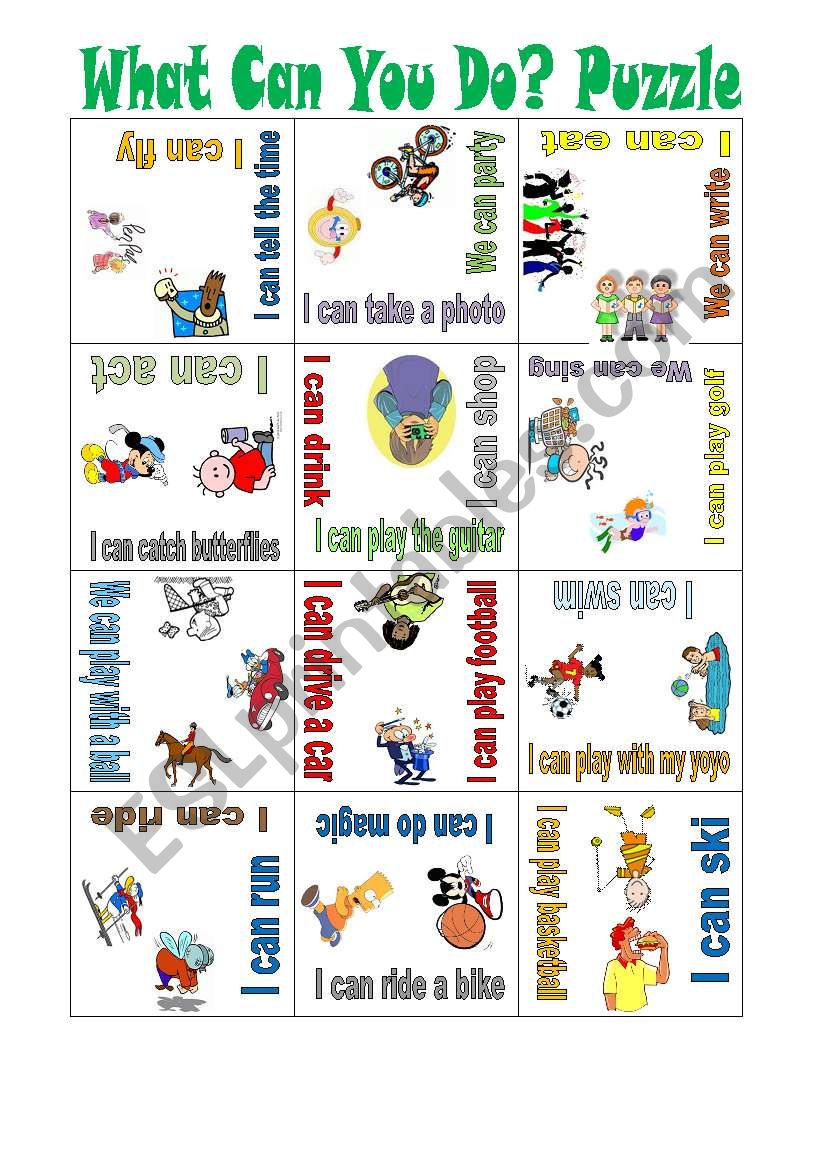 What Can You Do Puzzle worksheet