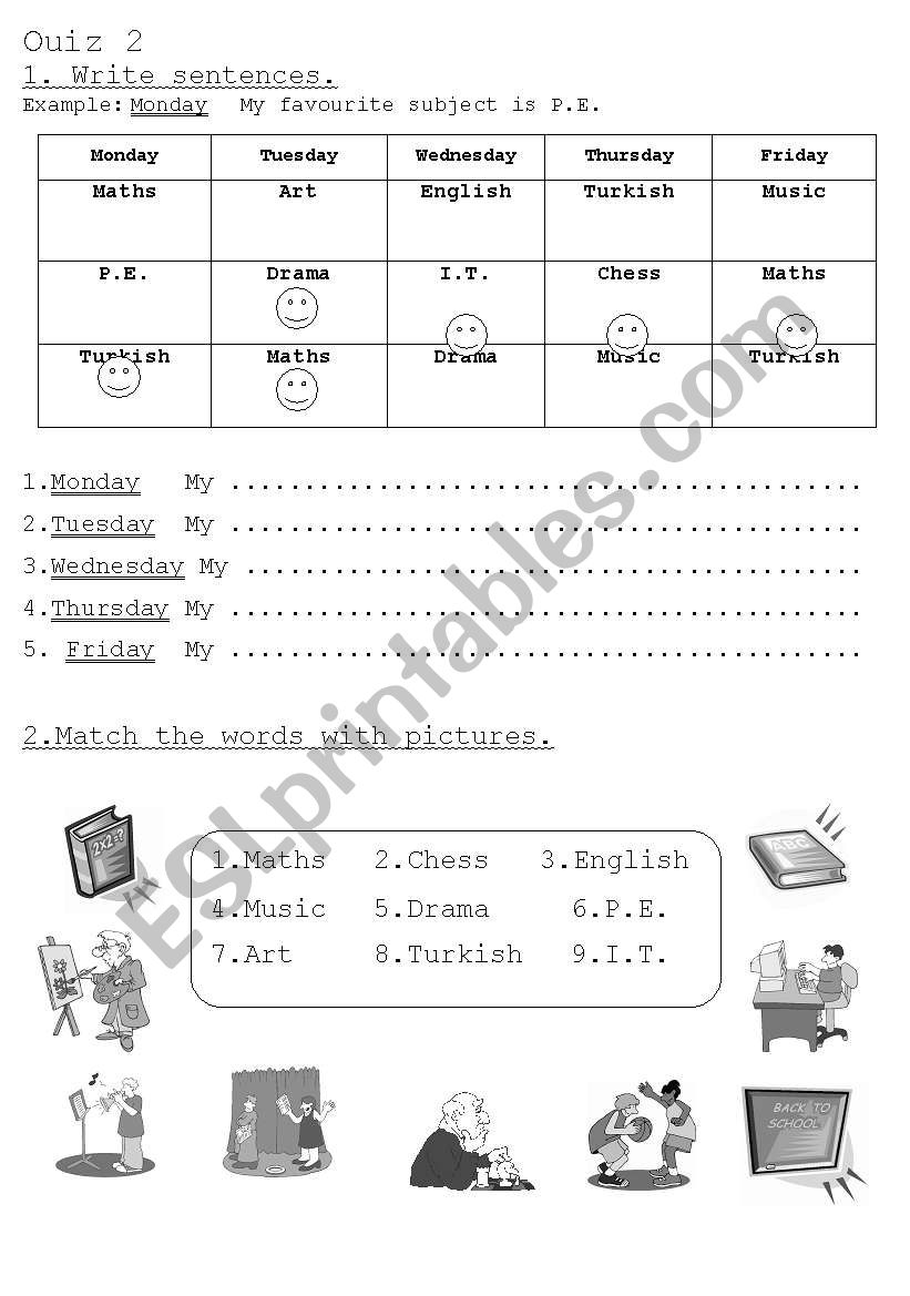quiz worksheet