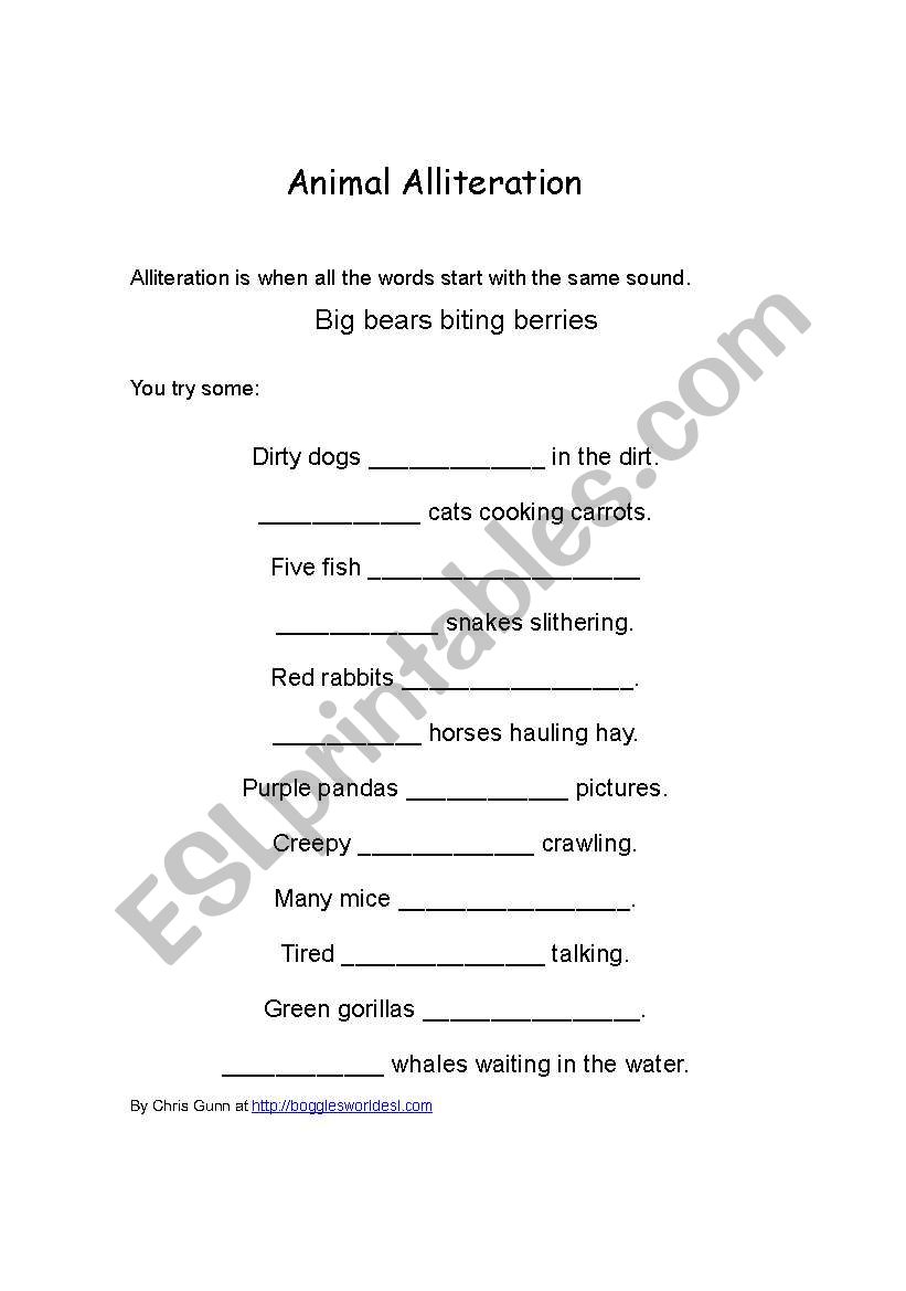 alphebet worksheet