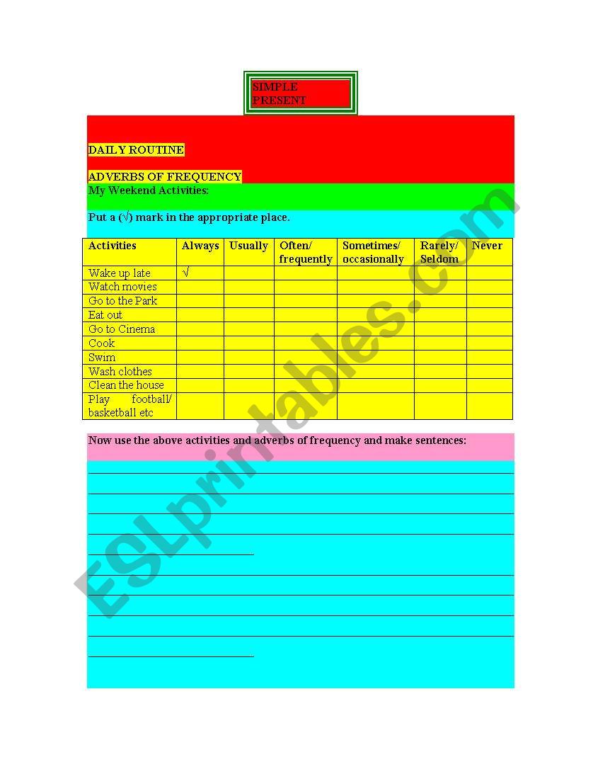 GRAMMAR REVISION worksheet