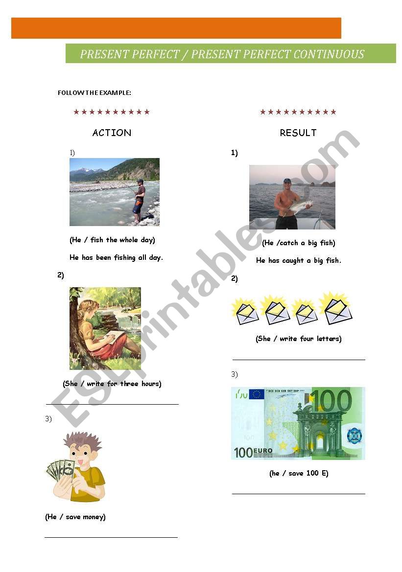 pesent perfect /present perfect continuous