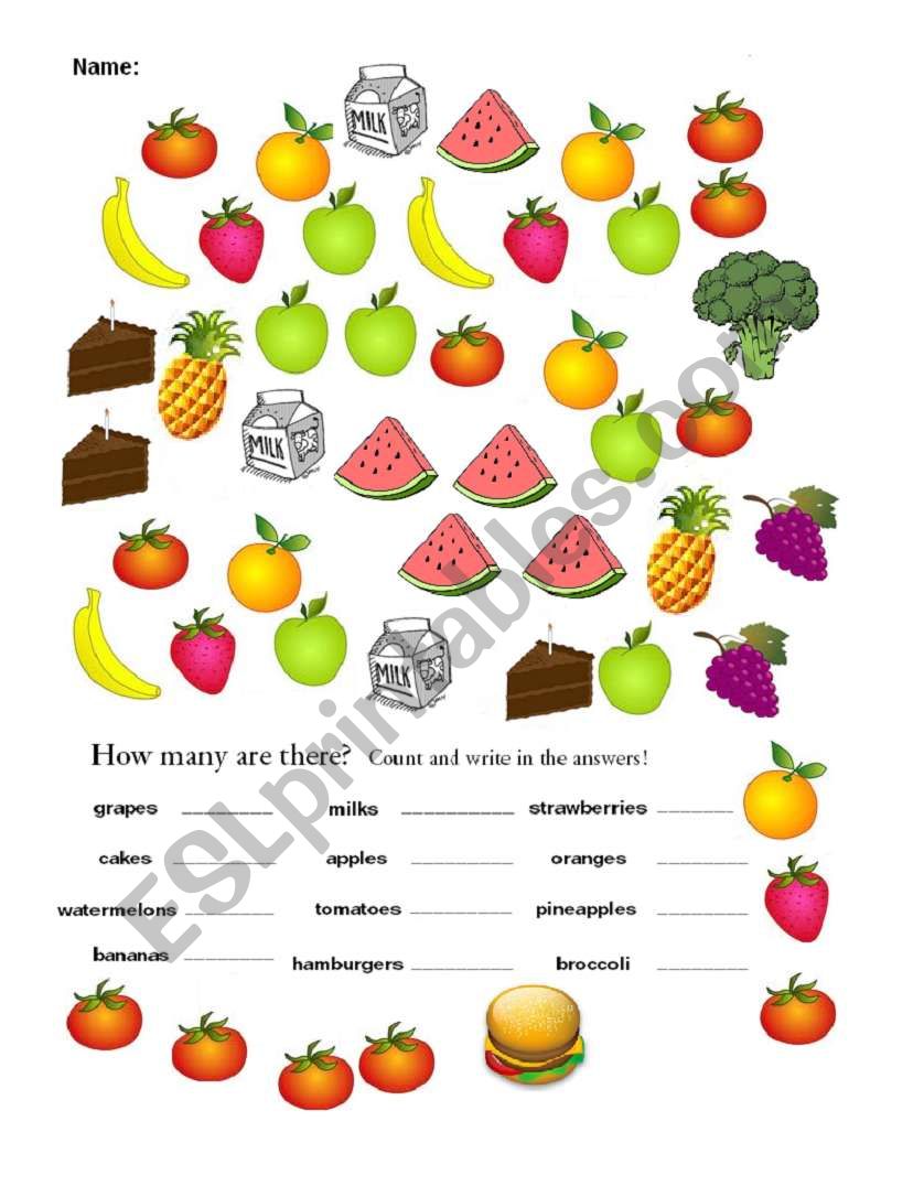 How Many Are There? worksheet