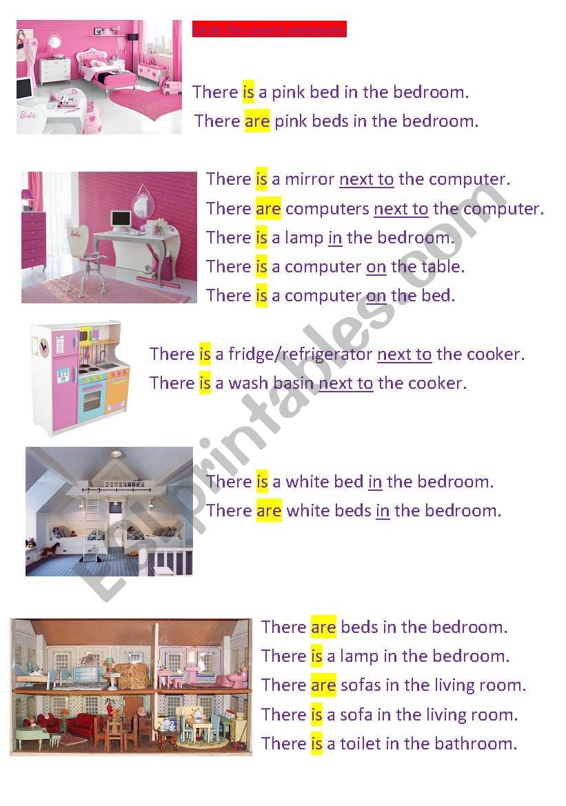 Furniture-Preposition-There is / There are