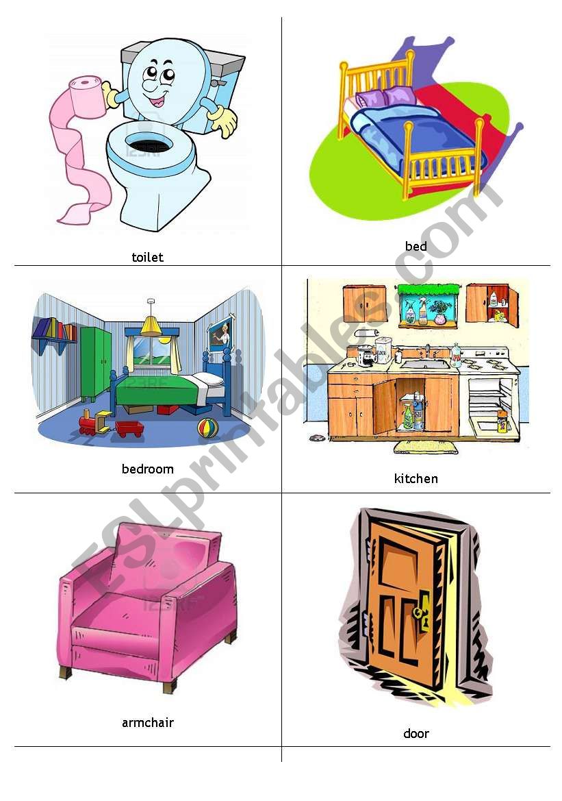 House Flashcards worksheet