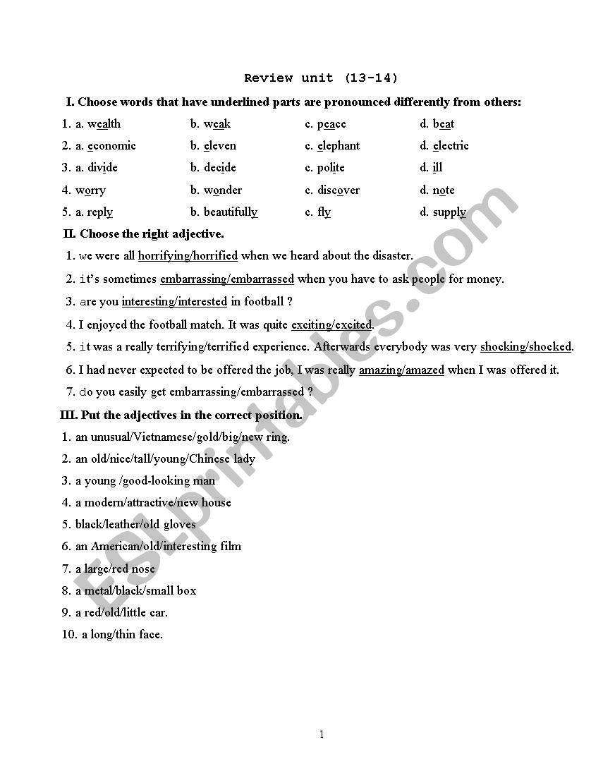 danh sach worksheet