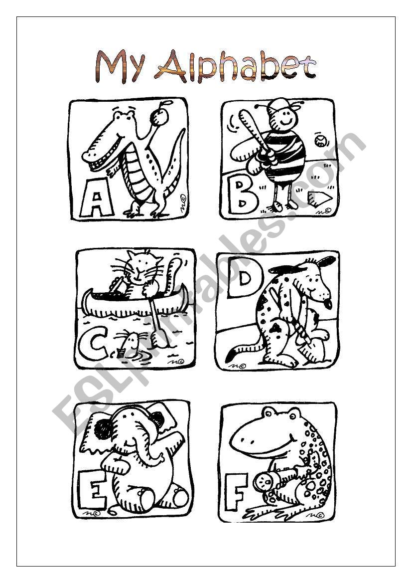 My Alphabet worksheet