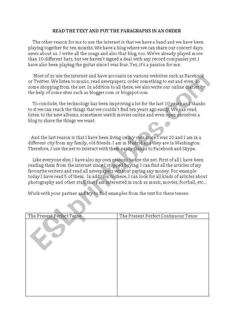 Success INTERMEDIATE  The Present Perfect vs The Present P. Continuous