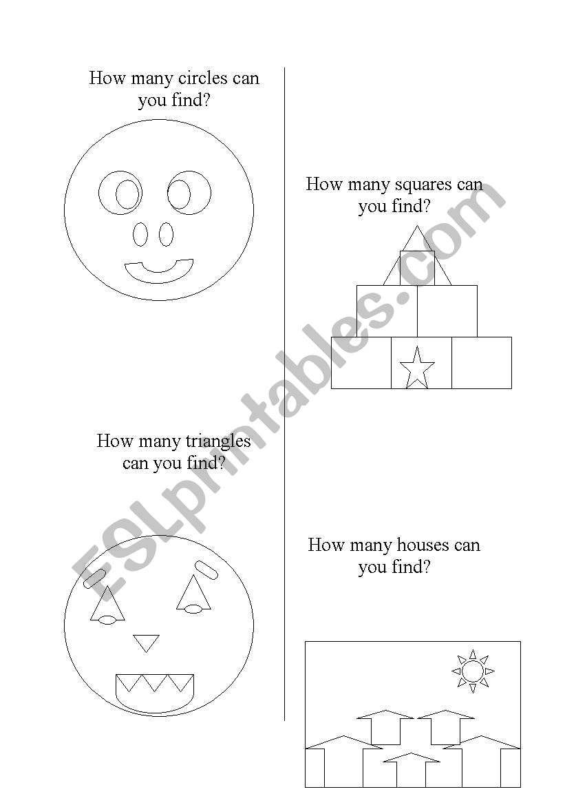 find the shapes worksheet