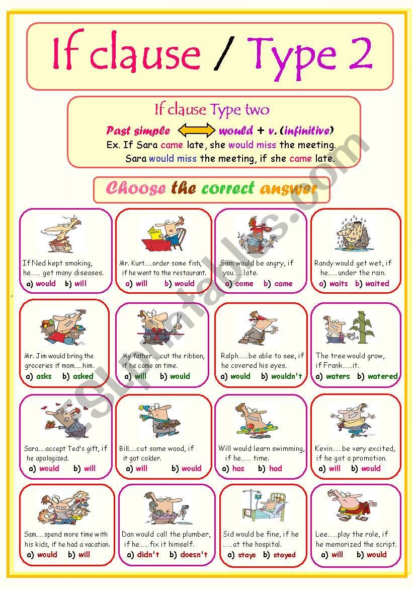 If clause .. Type 2 worksheet