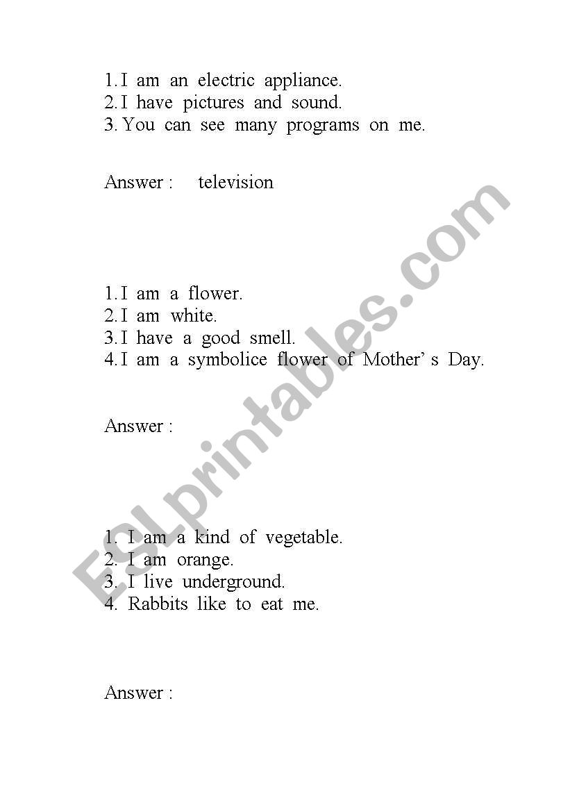 who am i worksheet