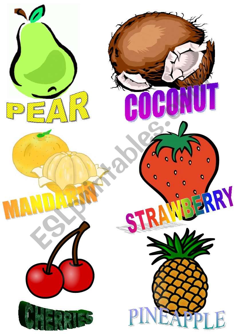 FRUIT worksheet