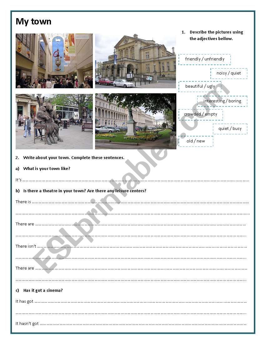 Neighbourhood worksheet