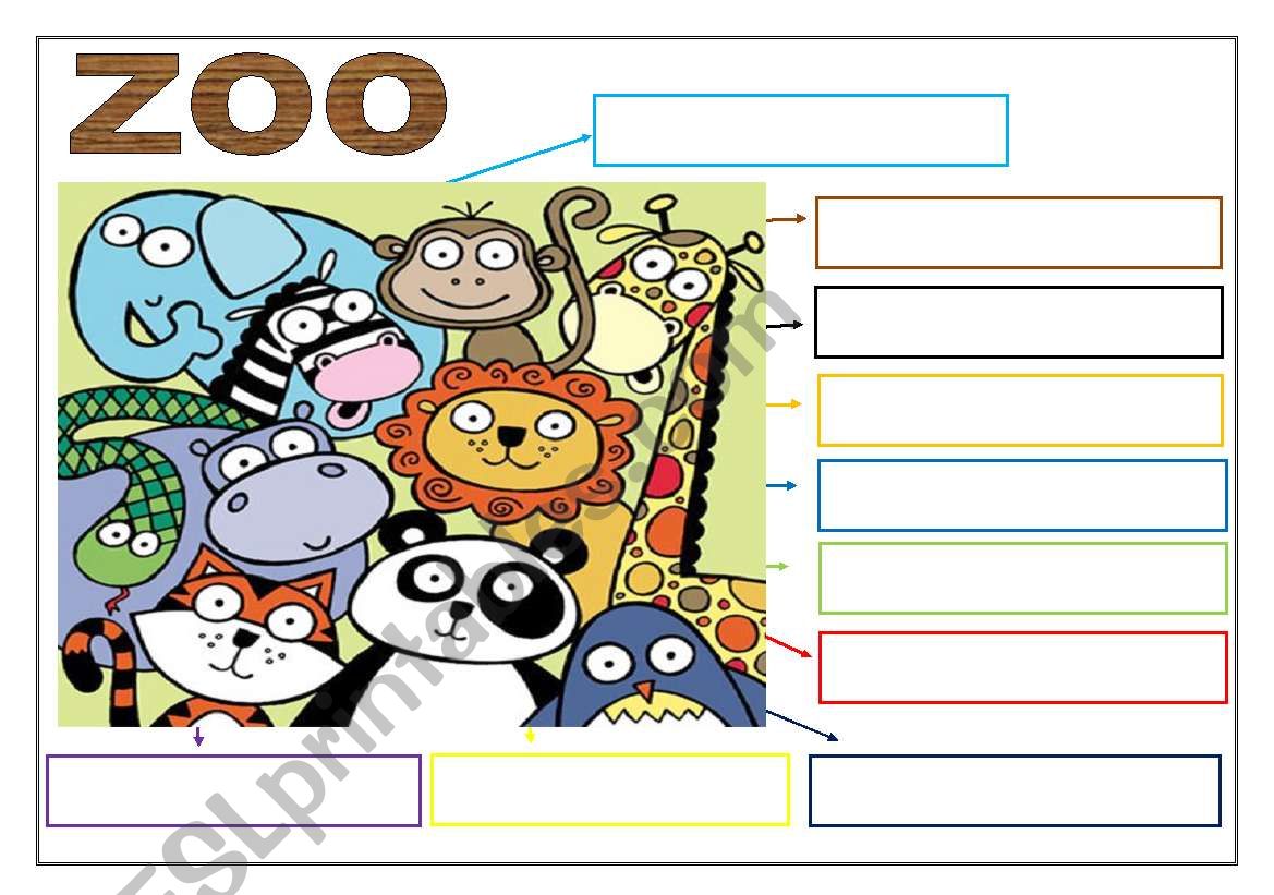 Animals ZOO worksheet