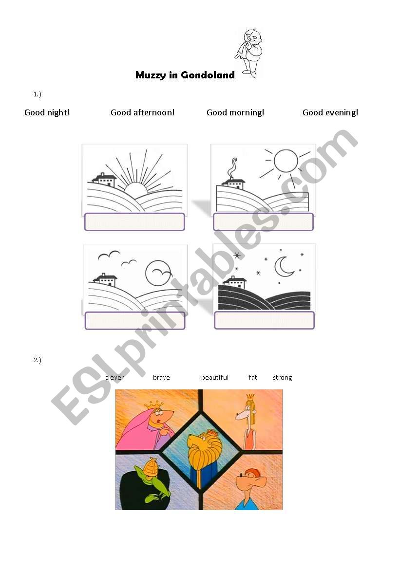 Muzzy (1) worksheet