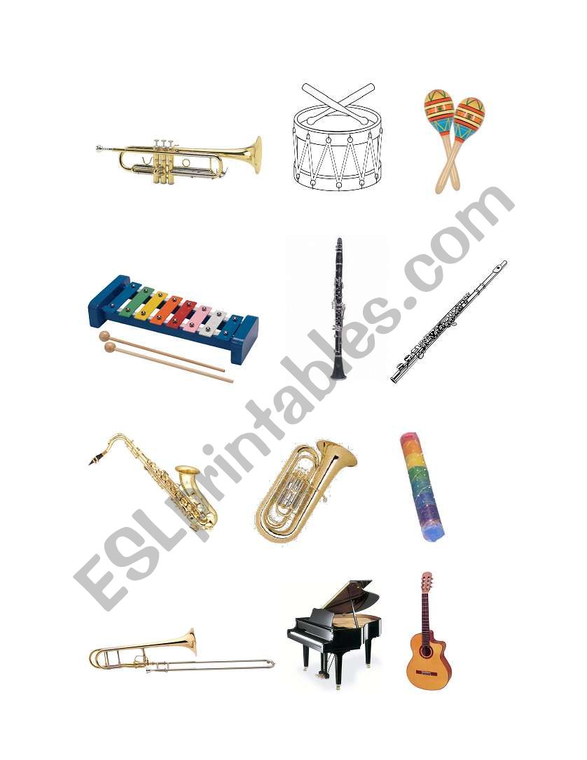 Instruments worksheet