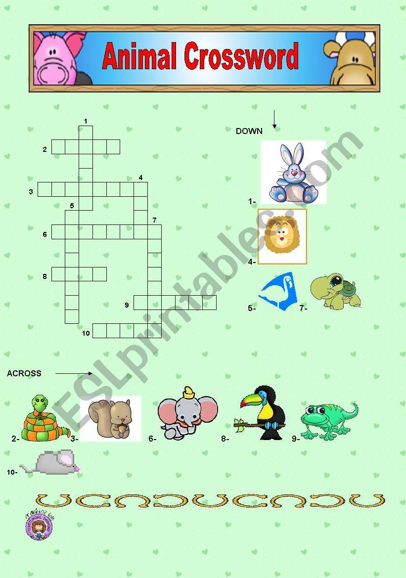 Worksheet n 1 - Animals worksheet