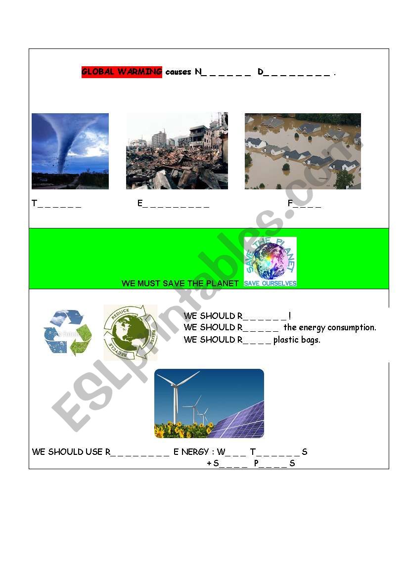 Environment - Worksheet nÂ° 2 worksheet