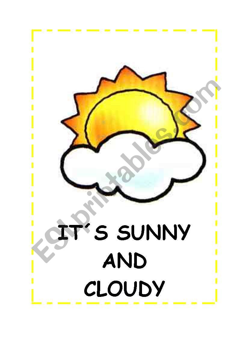 Weather flashcards.6 flashcards! cute clipart. Please count before reporting