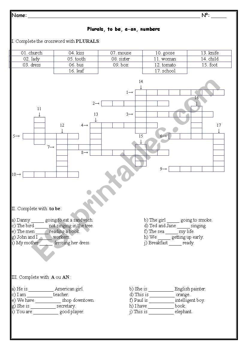 Many activities worksheet