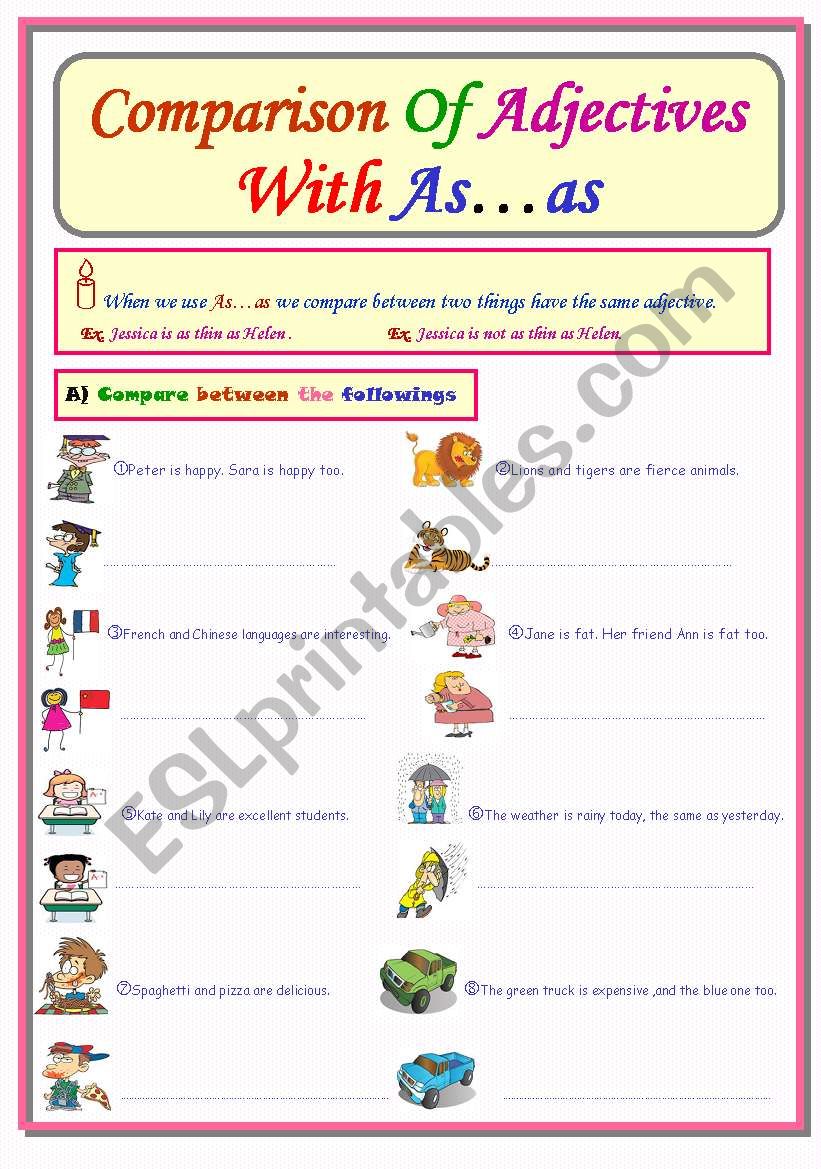 Comparison Of Adjectives..As...as