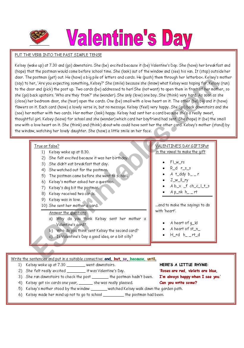 Valentine Cards worksheet