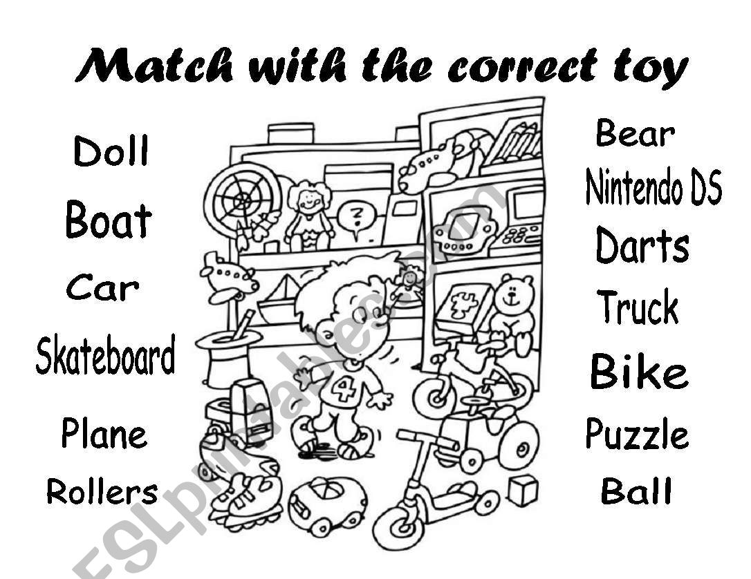 Toys worksheet