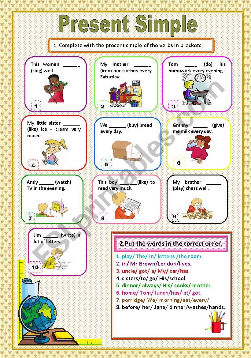 Present Simple worksheet