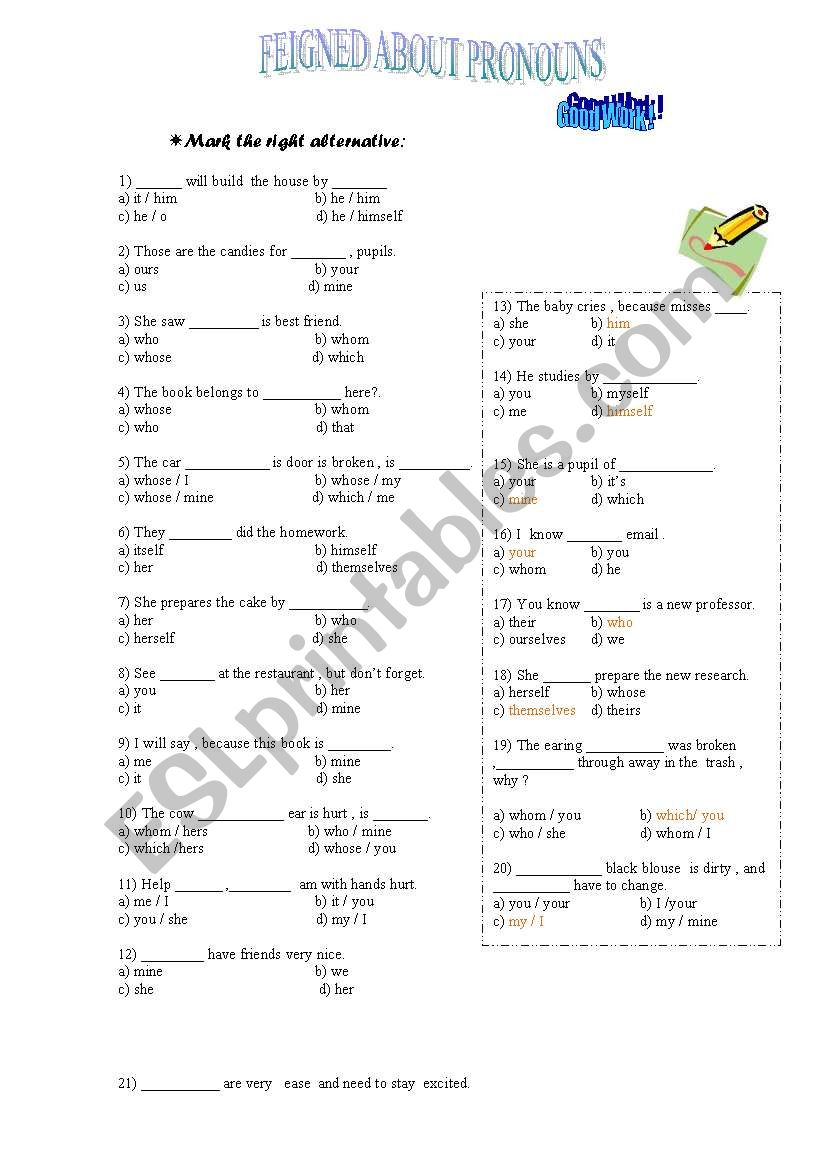 pronoun-test-esl-worksheet-by-miriamgoshinha