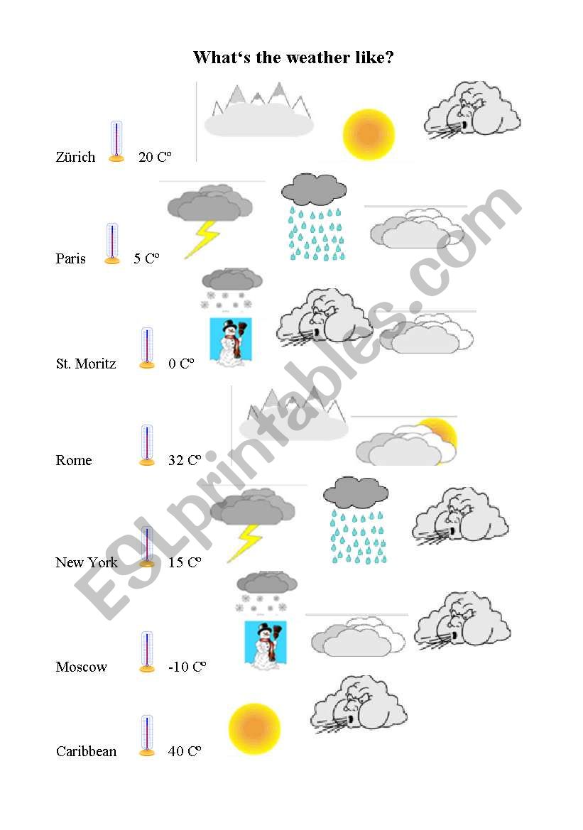 weather worksheet