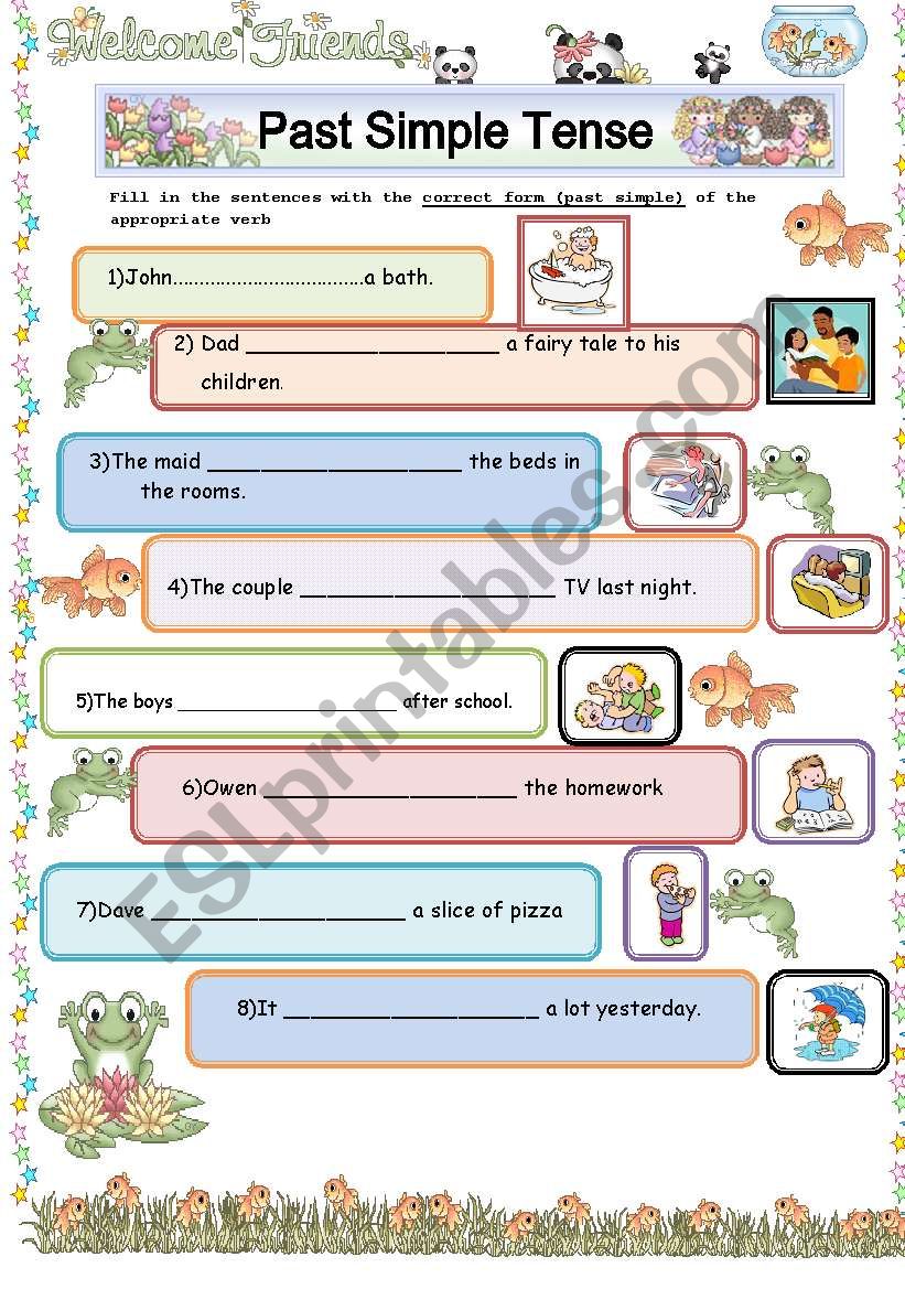 Past  Simple Tense worksheet