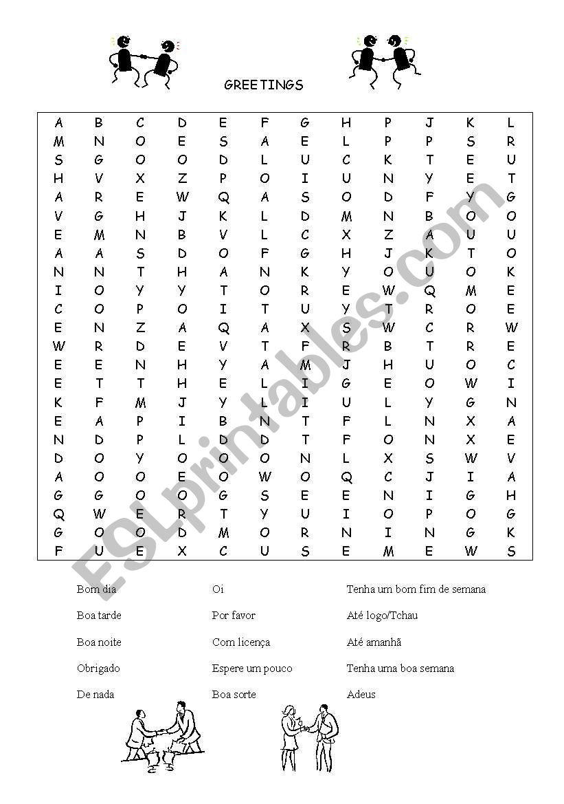 Caça-palavras simples 1 worksheet