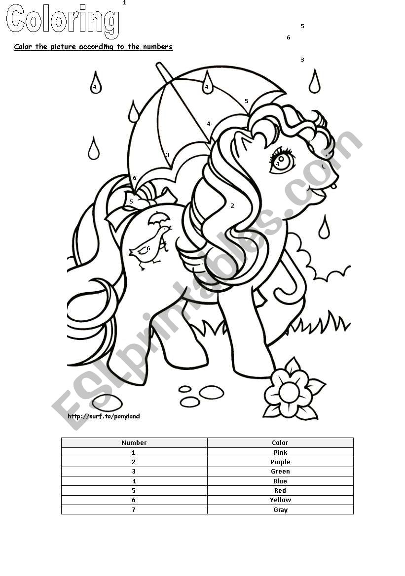 Coloring worksheet