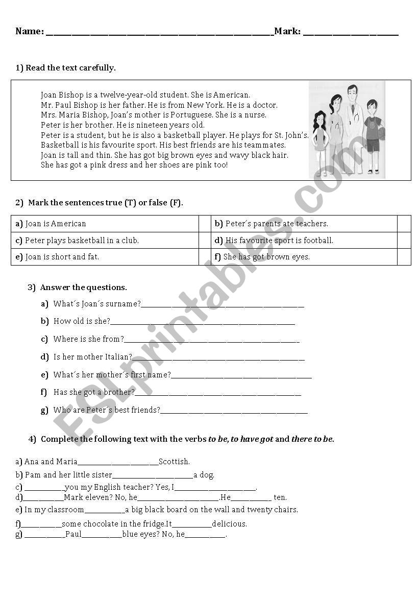 jobs worksheet