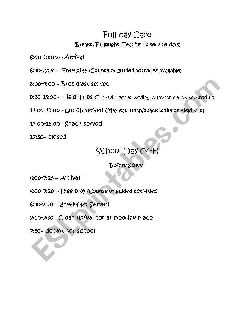 body parts worksheet