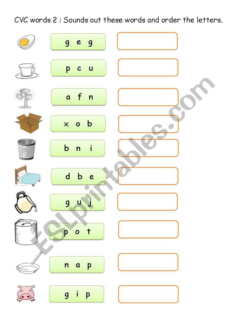 CVC Words worksheet