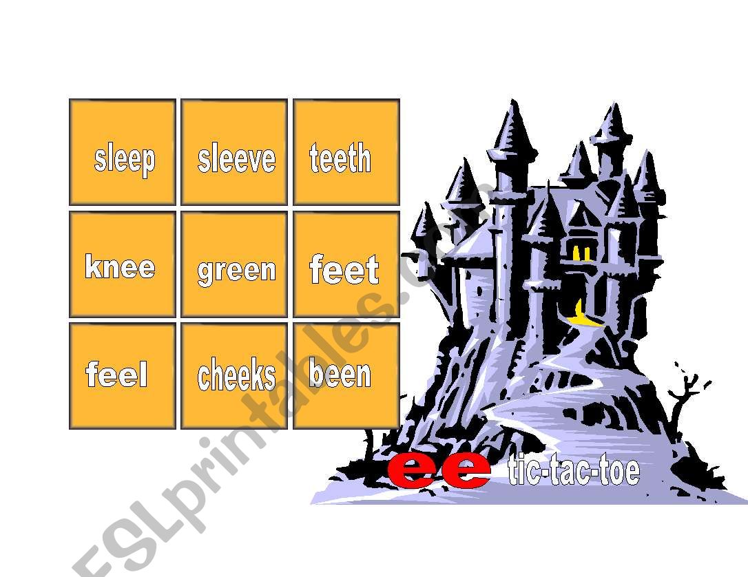 tic-tac-toe worksheet