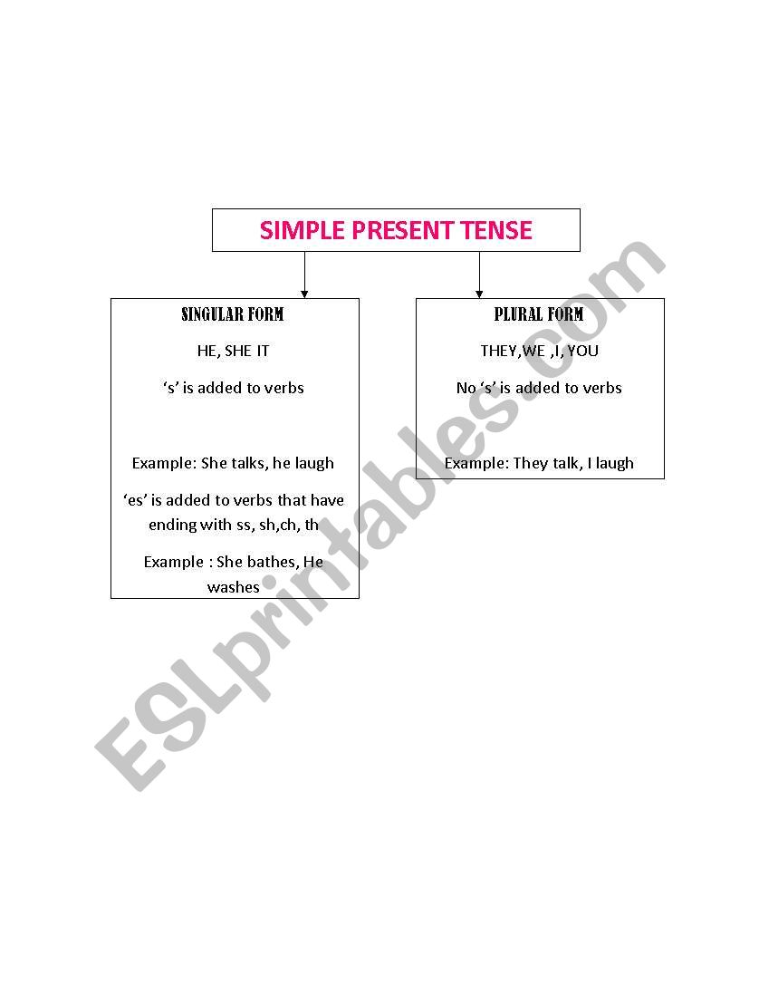 simple present tense worksheet