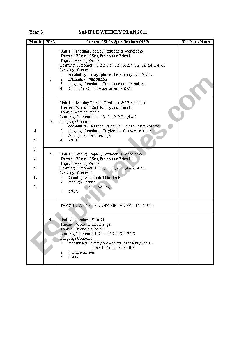 English exercise worksheet