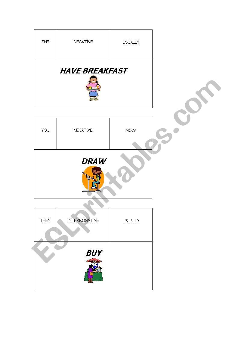 Present simple or continuous? worksheet